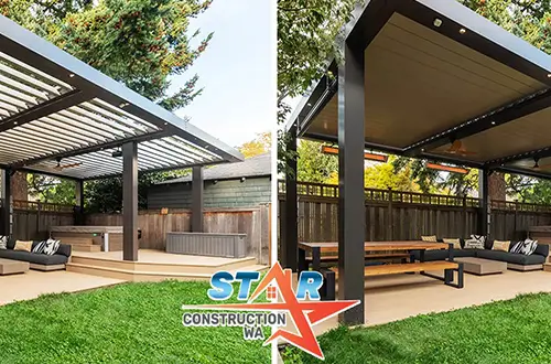 louvered pergola